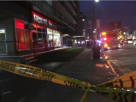 Emergency crews on the scene of a building evacuation in Kensington on Nov. 23. 