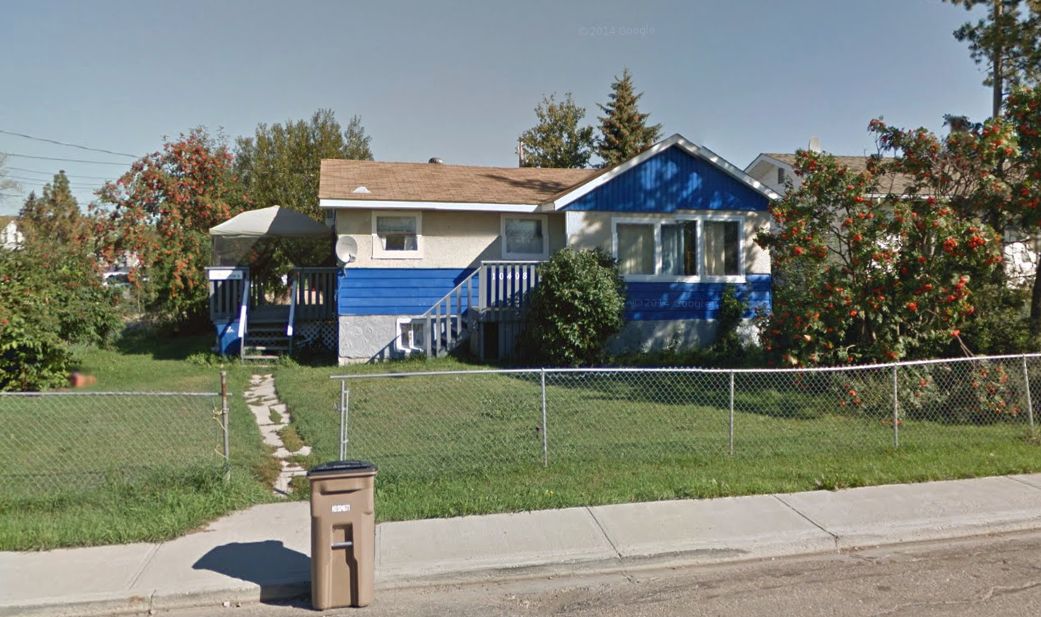 A home at 10408 102 Ave. in Lac La Biche, Alta., where a Michael Mountain was found suffering from a gunshot wound on Oct. 28, 2017.