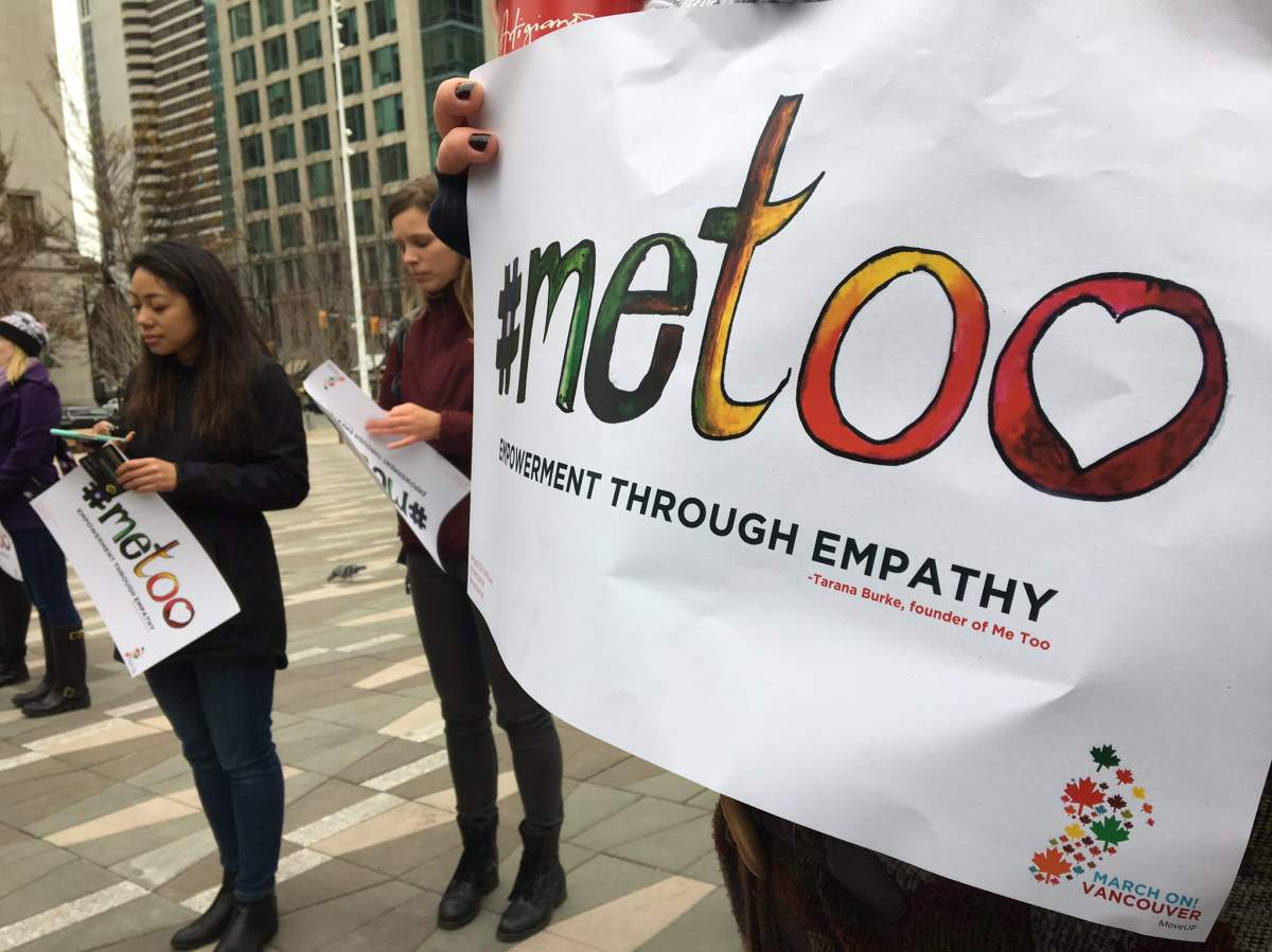 Saturday's MeToo Rally was inspired by the recent #MeToo hashtag campaign.