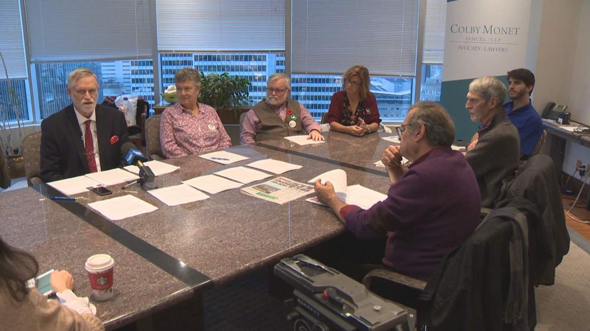 Members of different environmental groups during a press conference Thursday November 2, 2017. 