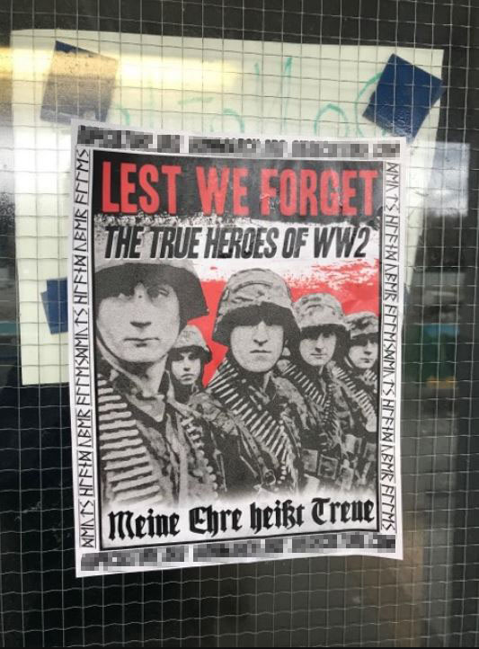 The posters were found at all entrances to UBC’s War Memorial Gym.