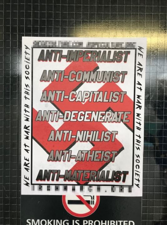 Two days prior, Nazi images were found drawn on a blackboard in one of the university’s classrooms.