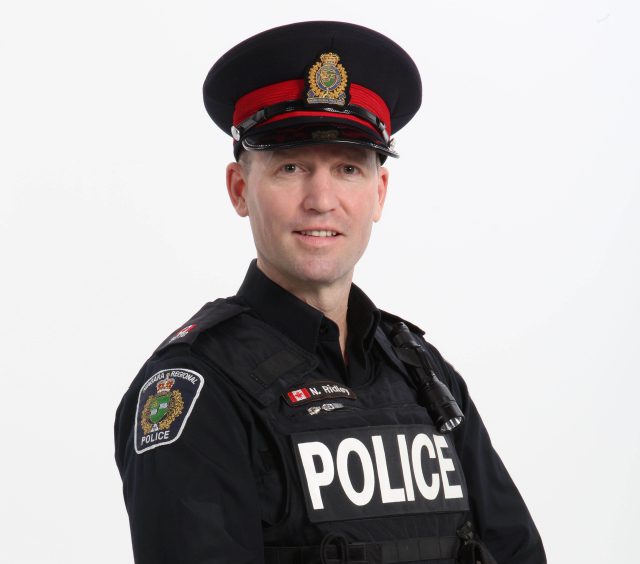 Constable Neal Ridley, who was shot while subduing a distraught man in October 2015, is one of four Niagara Regional Police officers receiving the Medal of Bravery on Thursday.