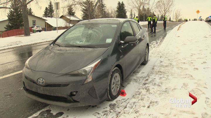 EMS said a teen was struck by a vehicle in northwest Calgary Monday morning.