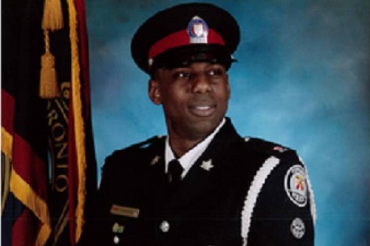 A picture of const. Michael Thompson who died of a fentanyl overdose in April.