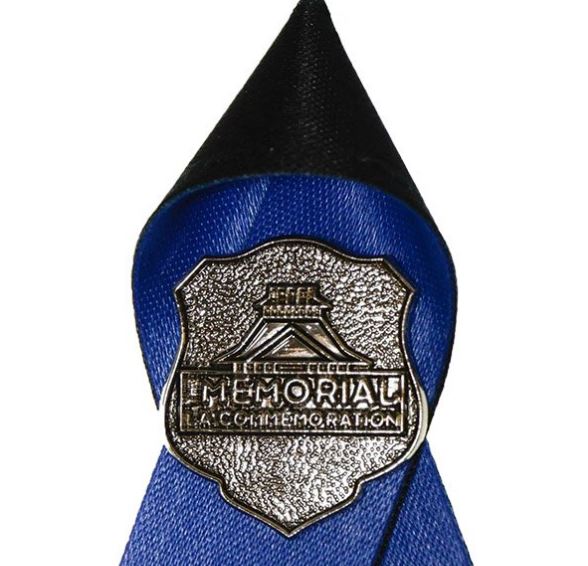 You can pick up a blue memorial ribbon to honour Const. John Davidson.