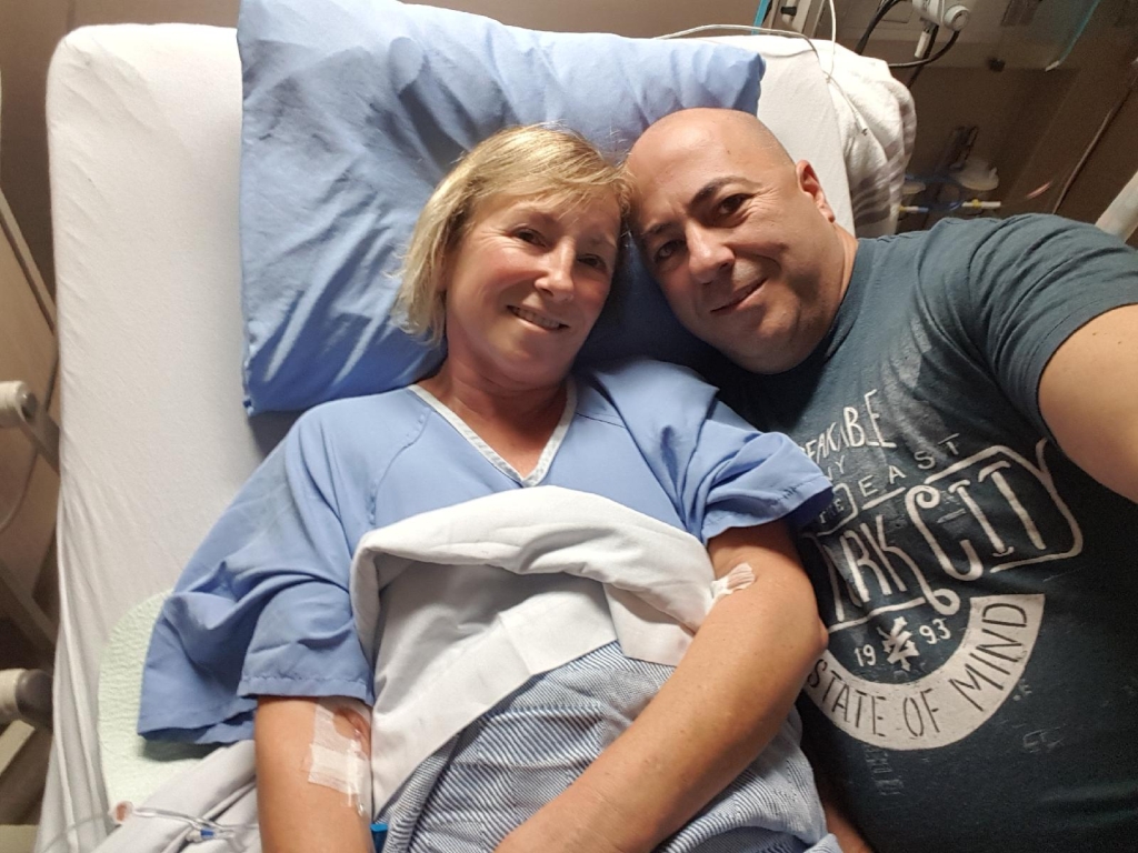 Annette Poitras, left, and her husband Marcel.