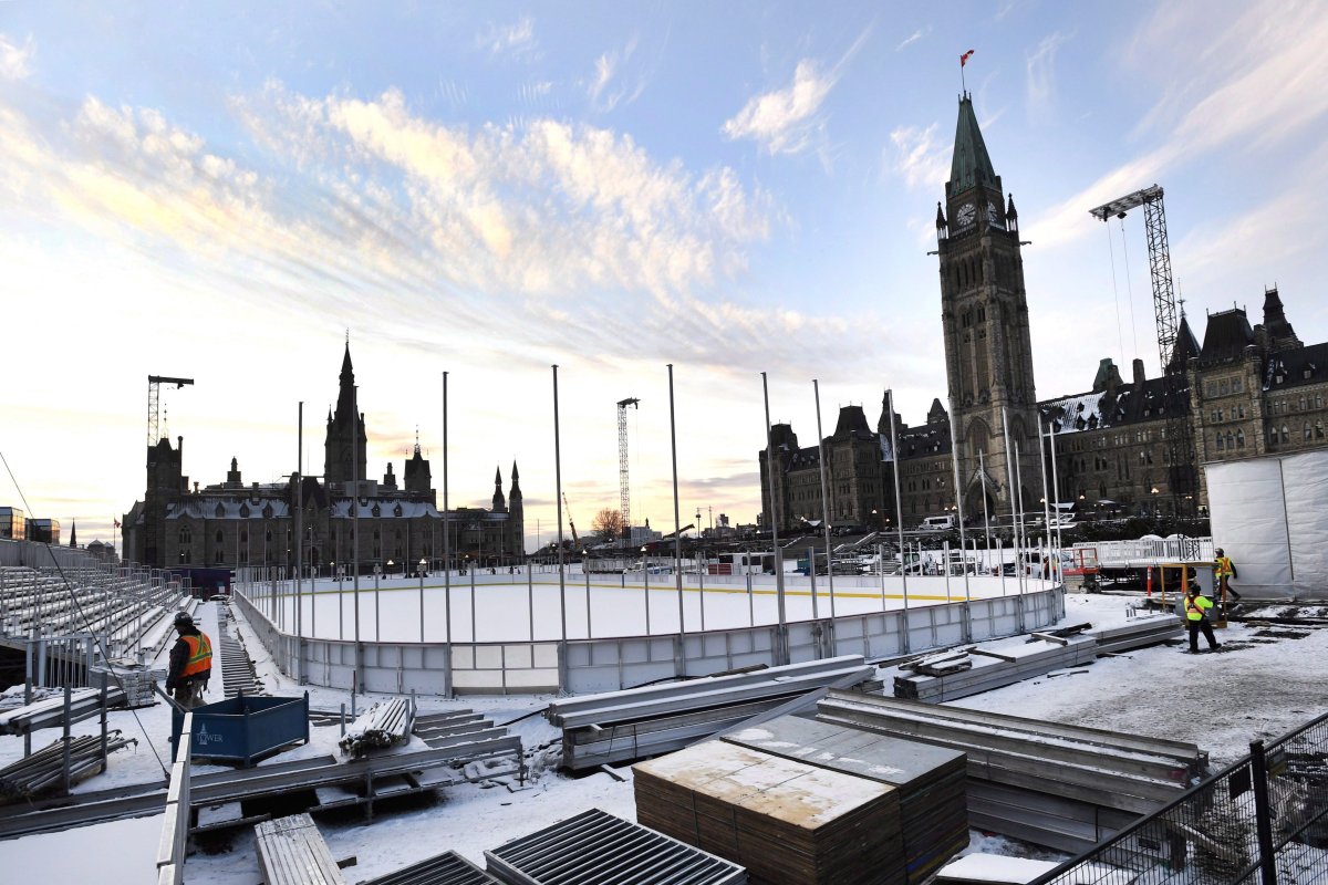 The skating rink on Parliament Hill opened on Dec. 7 and is expected to remain open until the end of February.