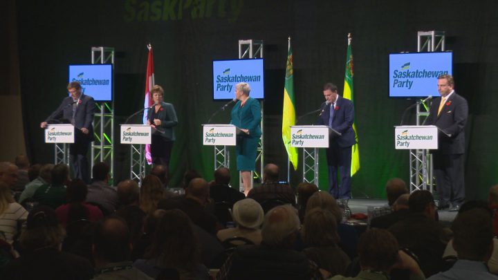 The Saskatchewan Party’s annual convention hosted both a tribute to Brad Wall and a leadership debate on Saturday.