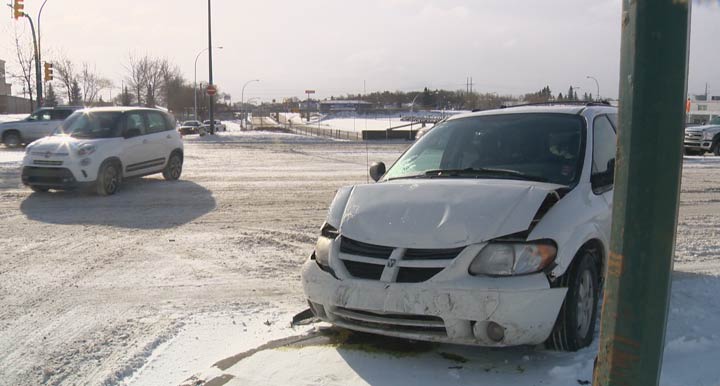 Saskatoon police said the snow and winter road conditions kept them busy with numerous vehicle collisions.