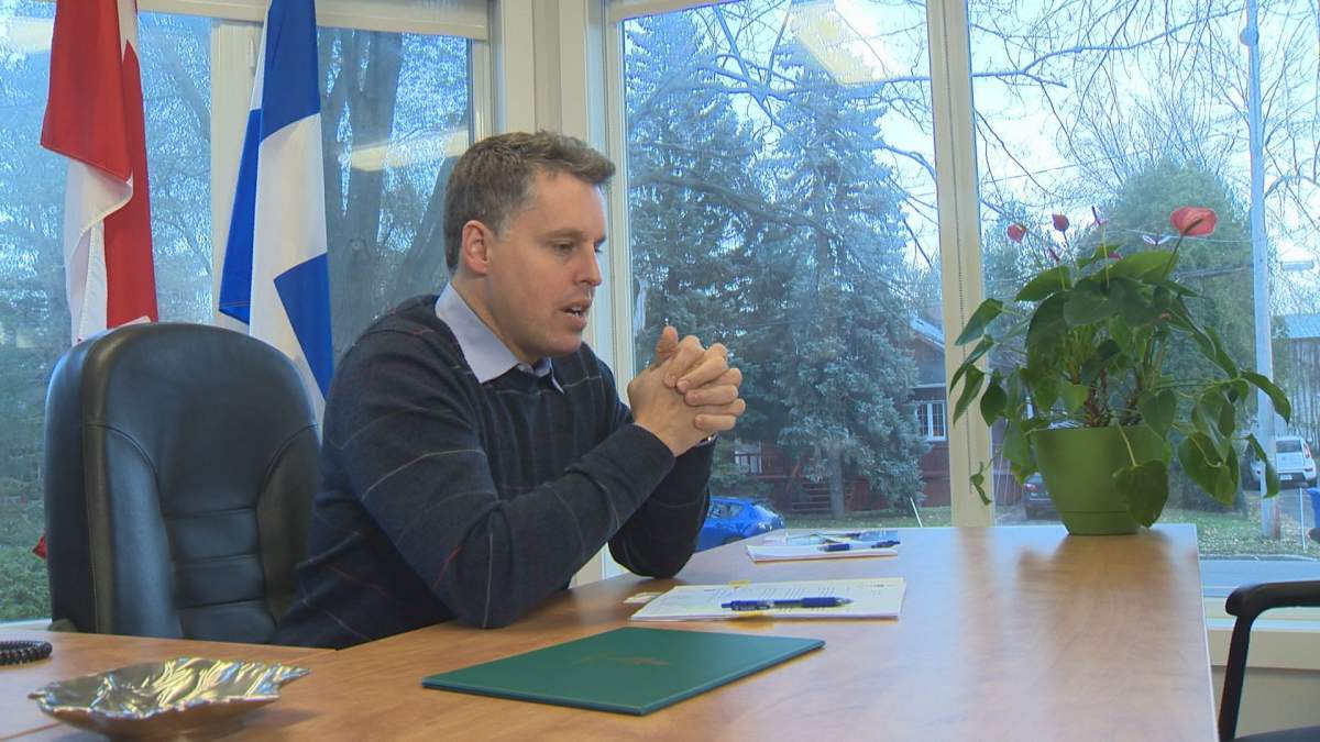 Vaudreuil-Soulanges member of parliament Peter Schiefke has begun a campaign to help out a women's shelter, Wednesday, November 15, 2017.