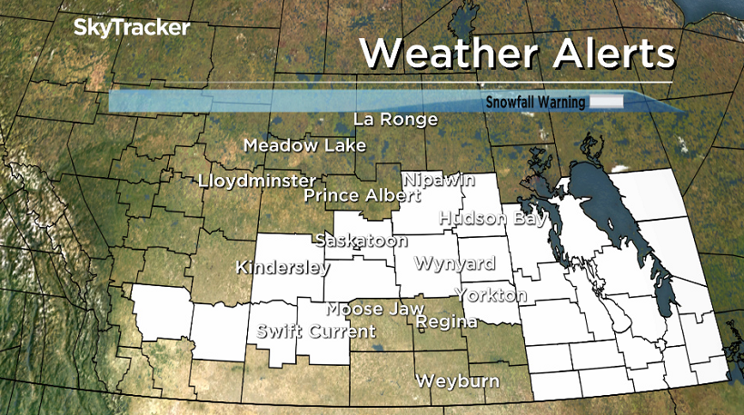 Environment Canada has issued a snowfall warning for Saskatoon on Friday, November 3, 3017.