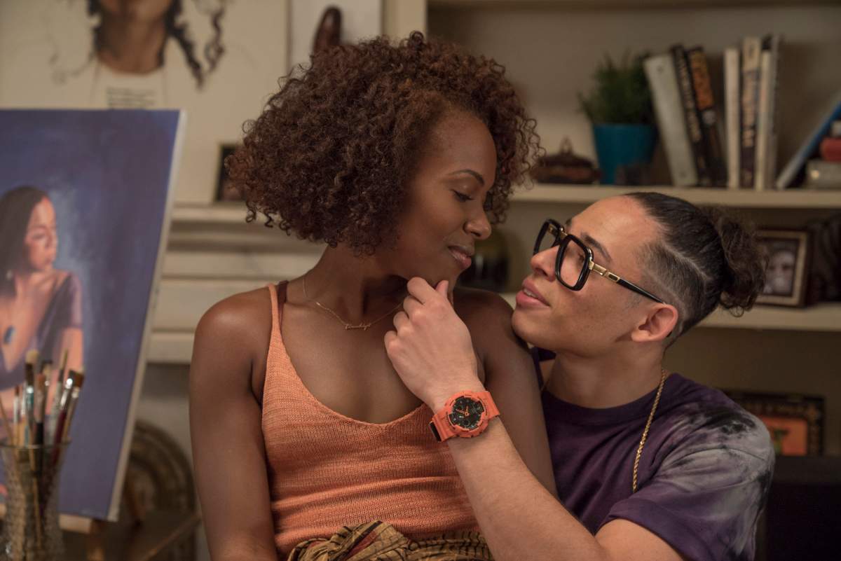 DeWanda Wise as Nola Darling and Anthony Ramos as Mars Blackmon