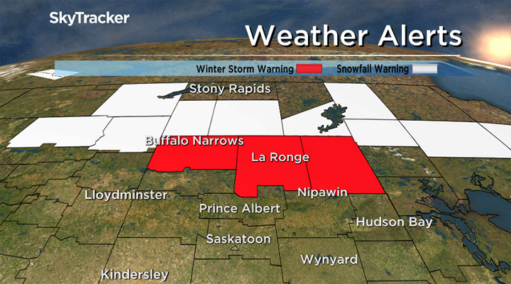 Environment Canada has ended a wind warning in Saskatchewan; snowfall and winter storm warnings continued across the north.