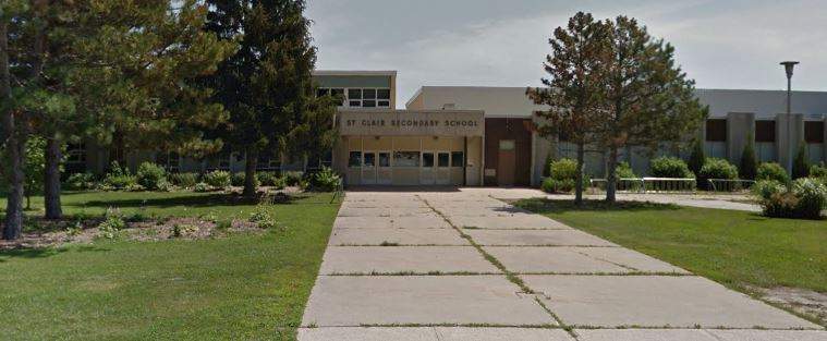 St. Clair Secondary School in Sarnia. 