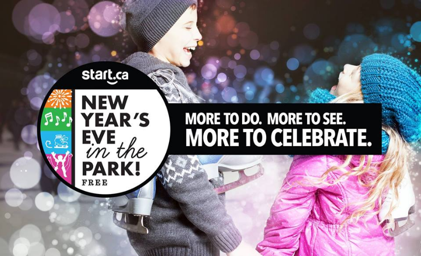 Start.ca New Year's Eve in the Park takes place on Dec. 31, from 7 p.m. to 12 a.m. at Victoria Park.