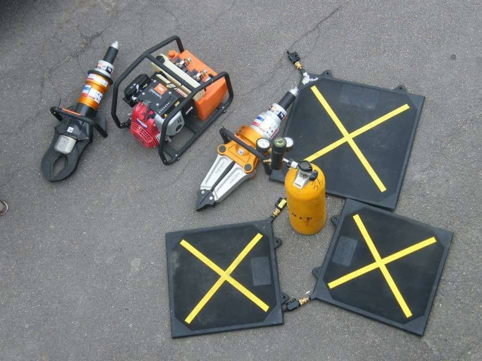File photo of firefighting equipment, including two sets of jaws of life, that were stolen from the Bouctouche Fire Hall in New Brunswick.