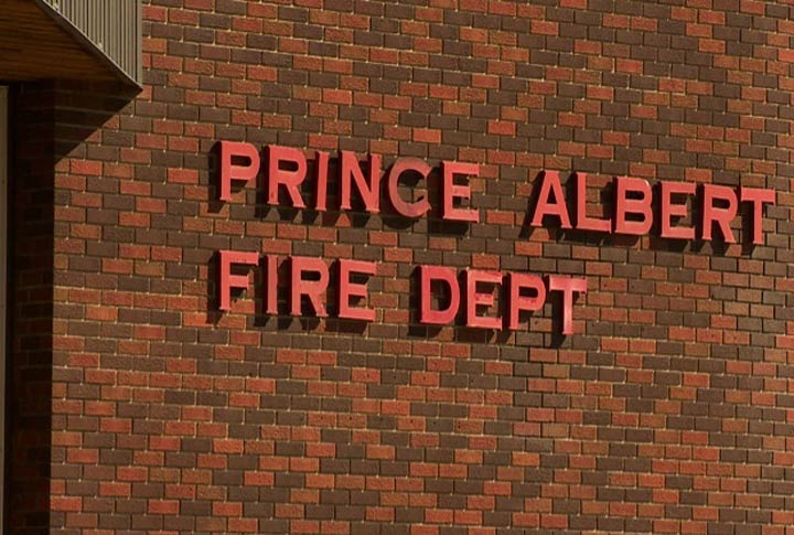 The Prince Albert Fire Department says a school bus collided with a car and then ended up hitting a house.