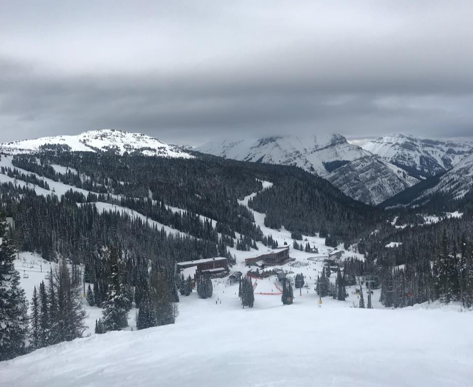 A snowy Sunshine Village ski and snowboard hill is pictured on Nov. 9, 2017. 