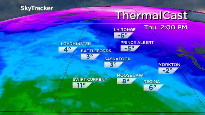 Temperatures spring up above freezing for the second time this November on Thursday.