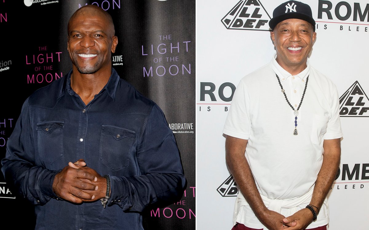 (L-R) Terry Crews and Russell Simmons.
