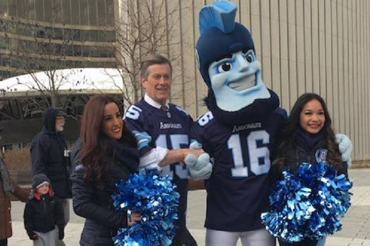 Mayor John Tory has made a friendly bet with Calgary's mayor based on the outcome of this Sunday's Grey Cup.
