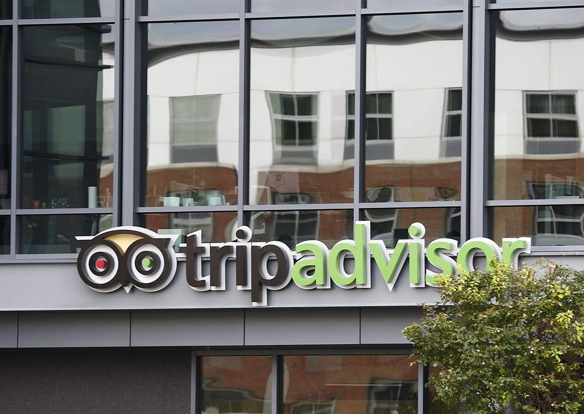 The headquarters of TripAdvisor in Needham, Massachusetts.