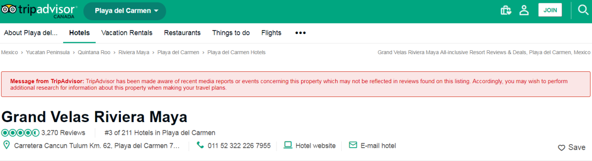 A new badge shows whether there’s been media reports about a hotel on TripAdvisor.