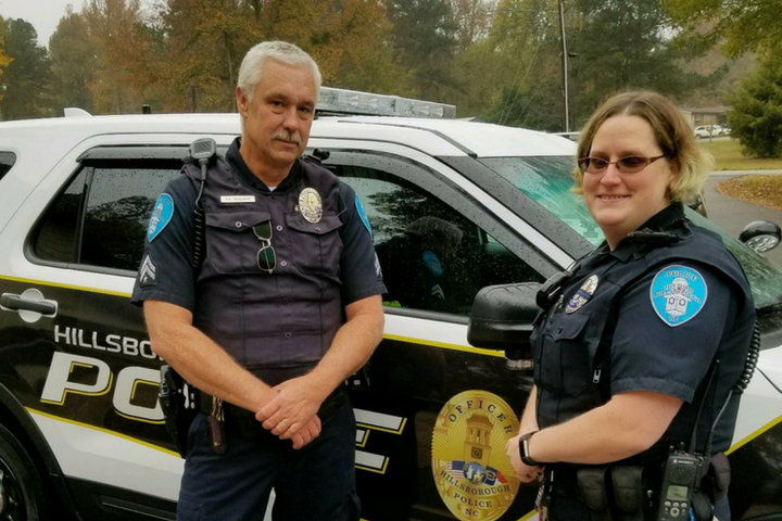Police officers from North Carolina are being praised for going above and beyond the call of duty.