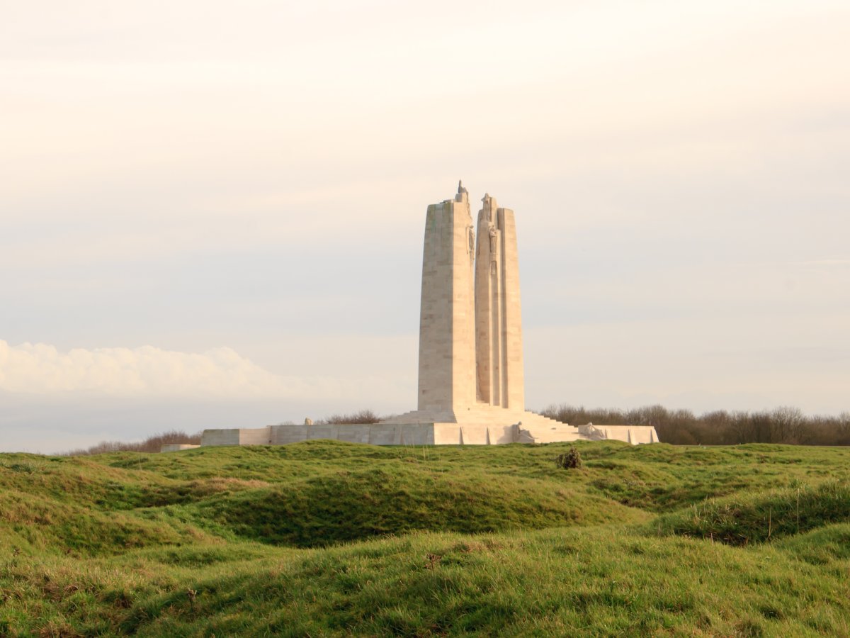 The Canadian National Vimy Ridge Memorial in France is open daily from 9 a.m. to 5 p.m., and from 11 a.m. on Mondays.