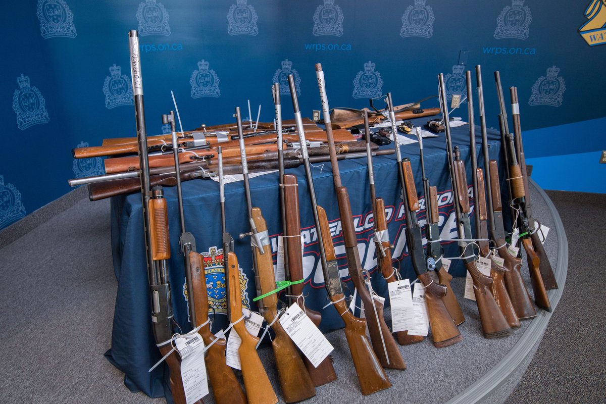Waterloo Regional Police said 22 guns have been turned over to them as part of their November gun amnesty program.