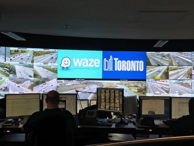 Toronto's official traffic centre will begin sharing traffic data with Waze. 