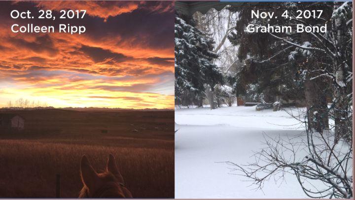 Viewer photos from Oct. 28, 2017 and Nov. 4, 2017.