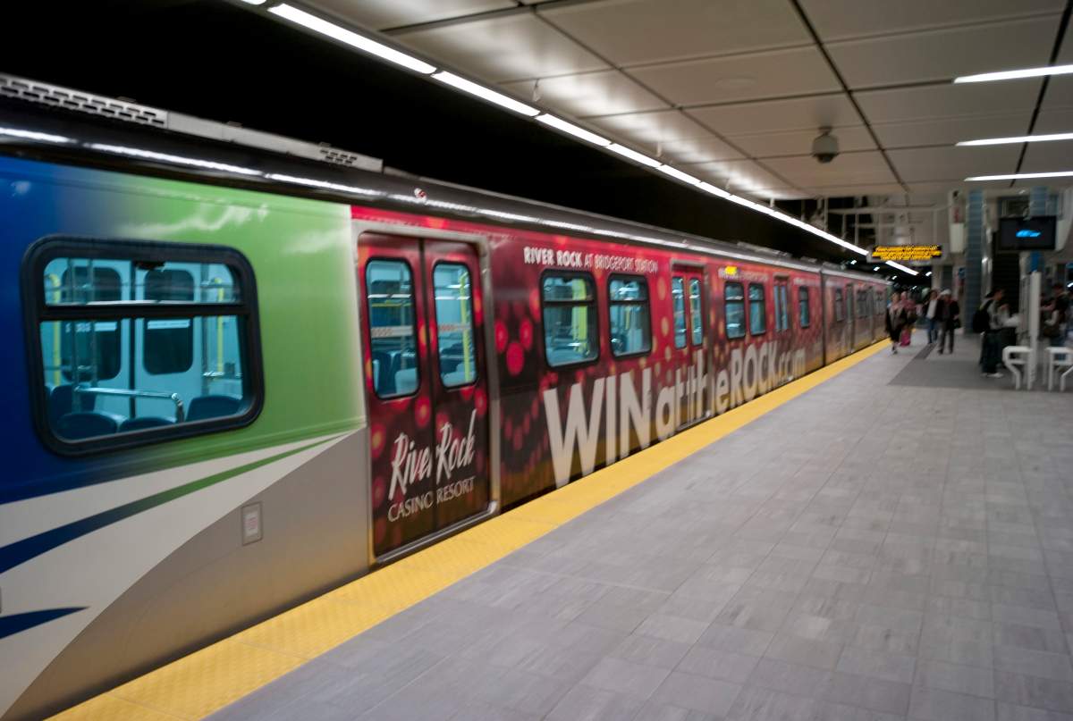 Canada Line station in Vancouver, B.C.