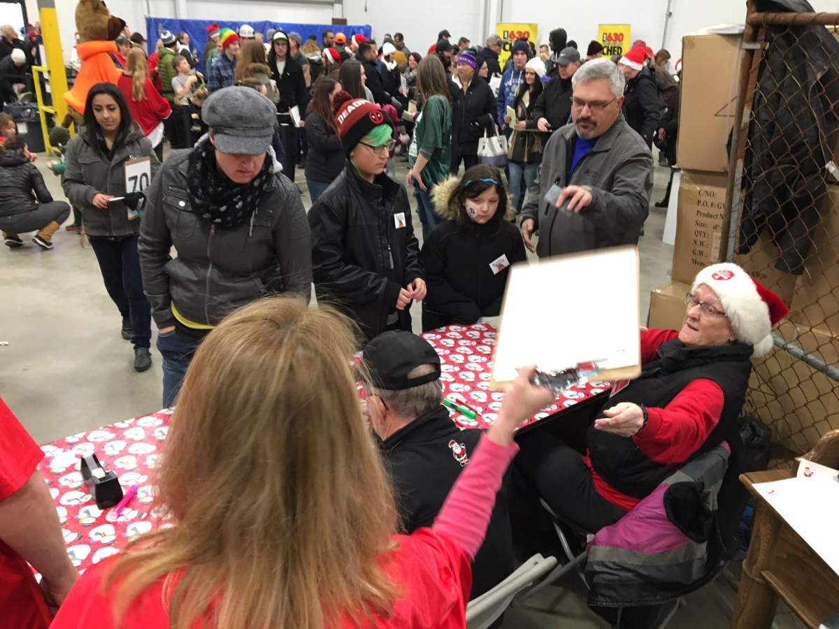 Delivery weekend wrapped up Sunday, Dec. 17, 2017 for 630 CHED Santas Anonymous.