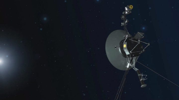This rendering provided by NASA shows Voyager 1. 