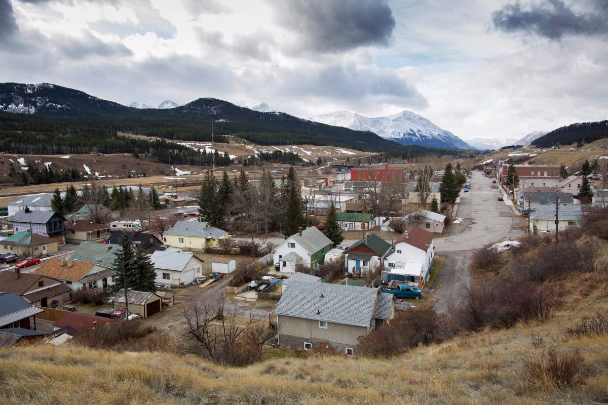 The town of Coleman where whiskey smugglers lived at the turn of the last century during prohibition in, Alberta, November 24, 2017.