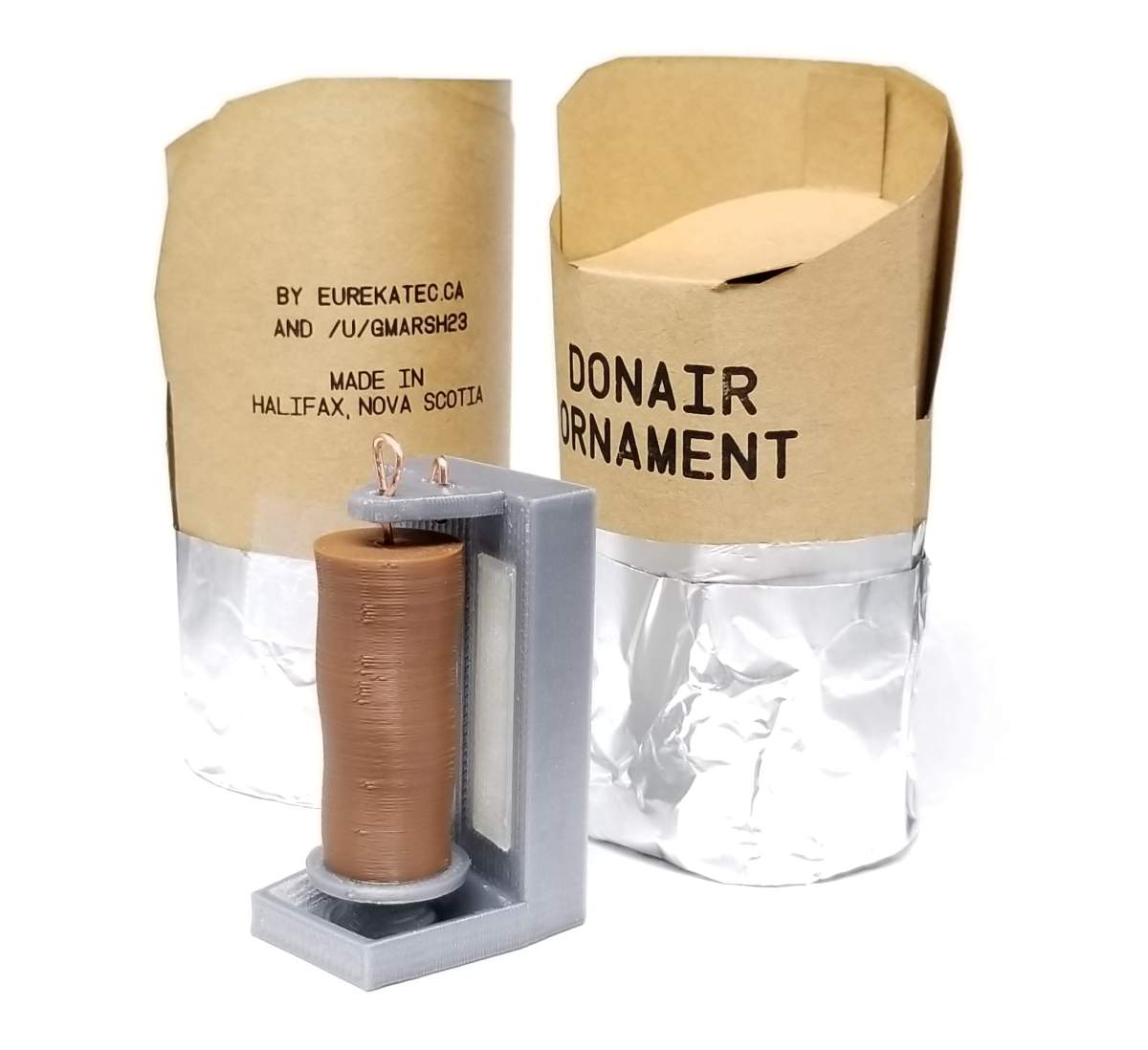 A Halifax man's homemade donair Christmas ornament idea has turned into a retail reality. 