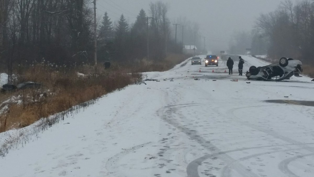OPP responded to the crash on Highway 6, north of Guelph, just before 8 a.m. Monday.