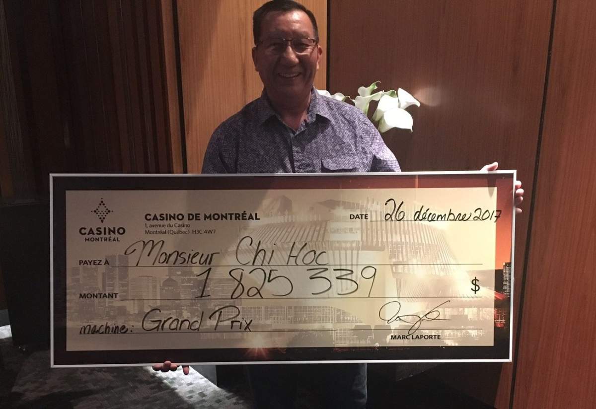 A Montreal retiree won $1.8 million at Montreal casino slot machines.