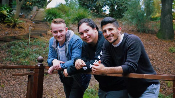 Dillon Hill, Chris Betancourt pictured with a friend.