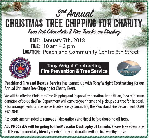 3rd Annual Christmas Tree Chipping for Charity - image