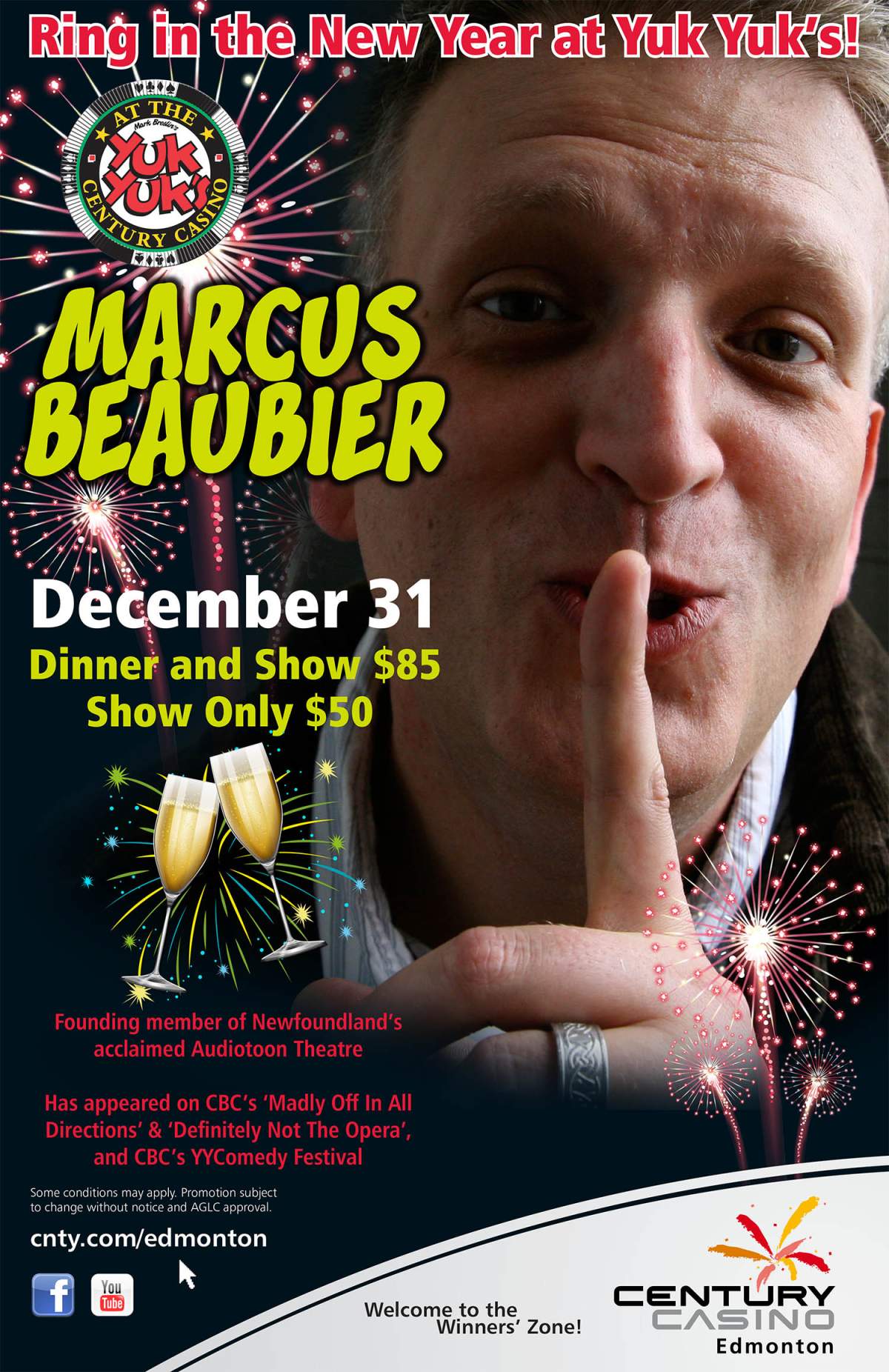 NYE Yuks Yuks with Marcus Beaubier - image