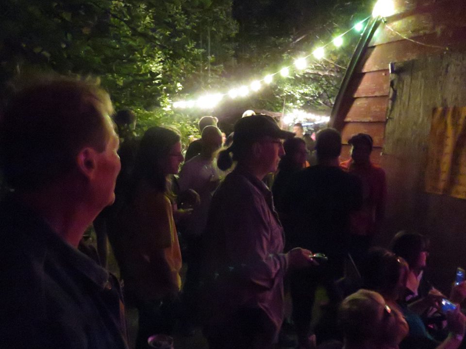 Crowds gather at the Whoop and Hollar Folk Festival in pre-pandemic times. This year's festival will look a little different.