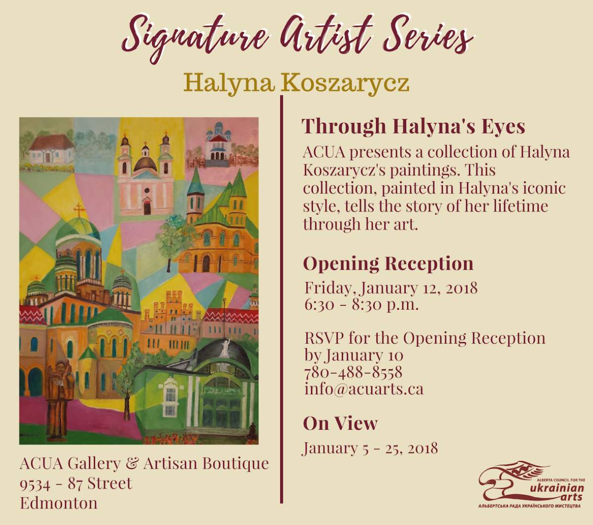Signature Artist Series – “Through Halyna’s Eyes” Opening Reception - image