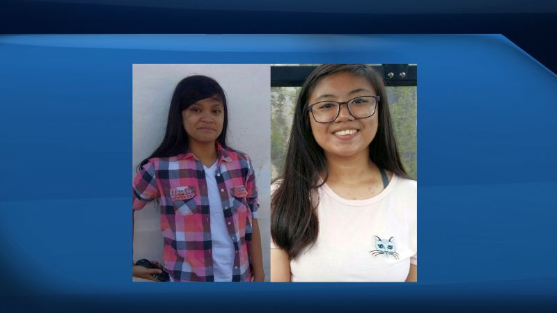 Airdrie RCMP say Dhenieze Tumaliuan and Kate Louise Manugue were last seen on Nov. 30, 2017. 