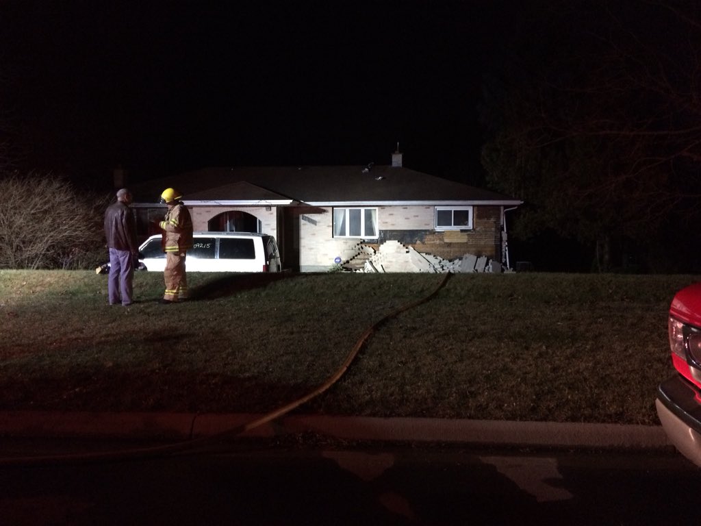 Emergency crews respond to a house explosion at 1335 Hamilton Rd., December 4, 2017.