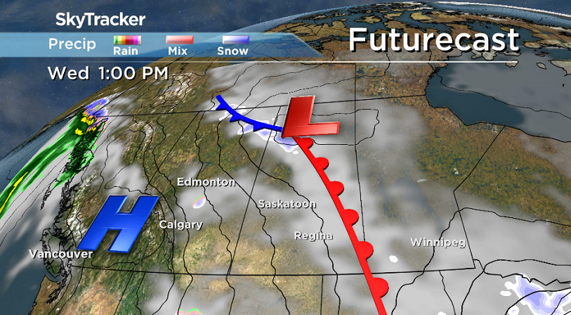 A series of systems will swide through the area in the coming days.