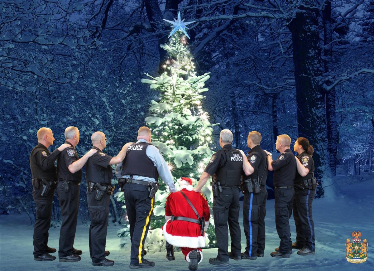 Abbotsford police chief Bob Rich is Santa.