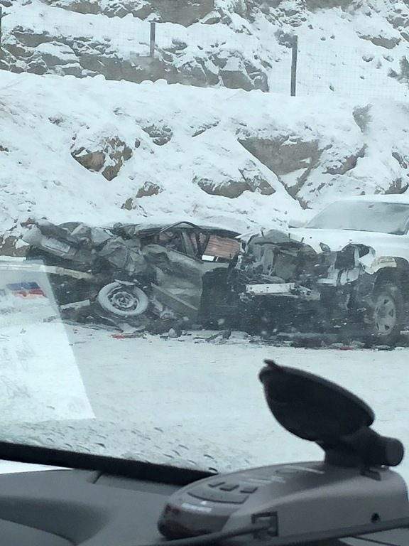 Traffic chaos on Highway 97 near Summerland - image